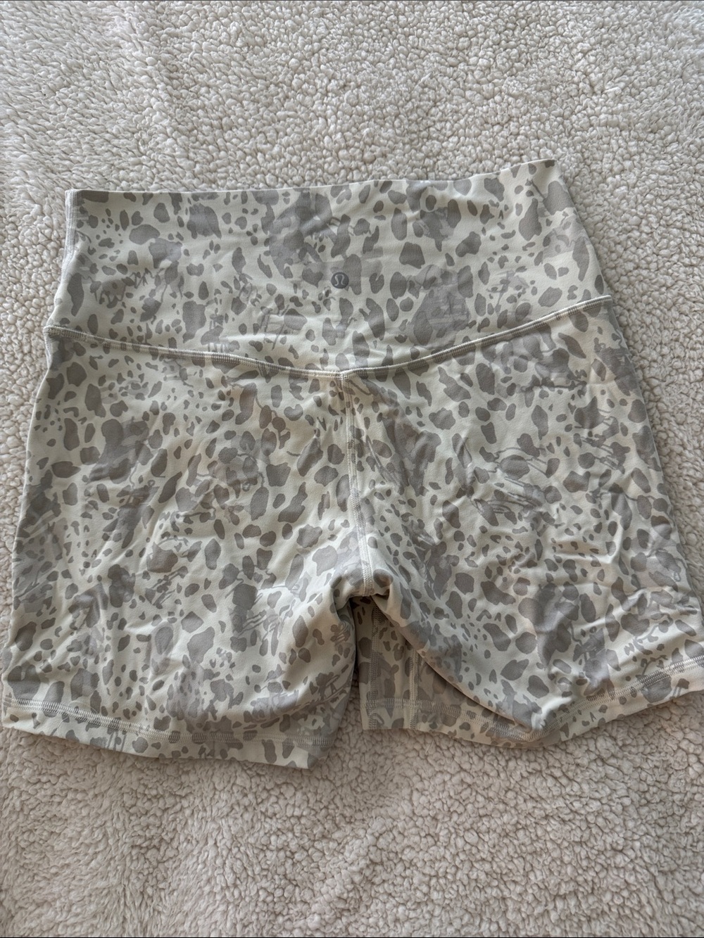 lululemon athletica Neutral Leopard-Print Bike Shorts